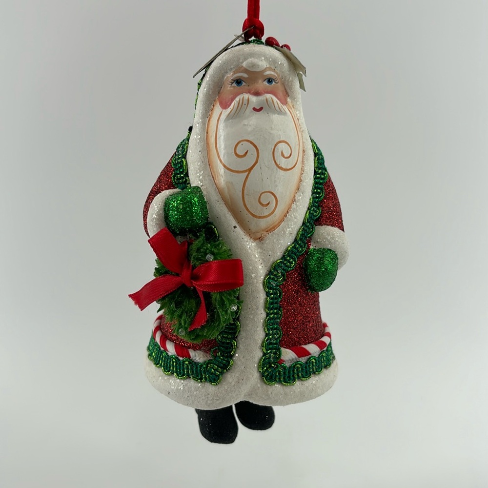 Katherine’s collection dangle legs Santa clause ornament